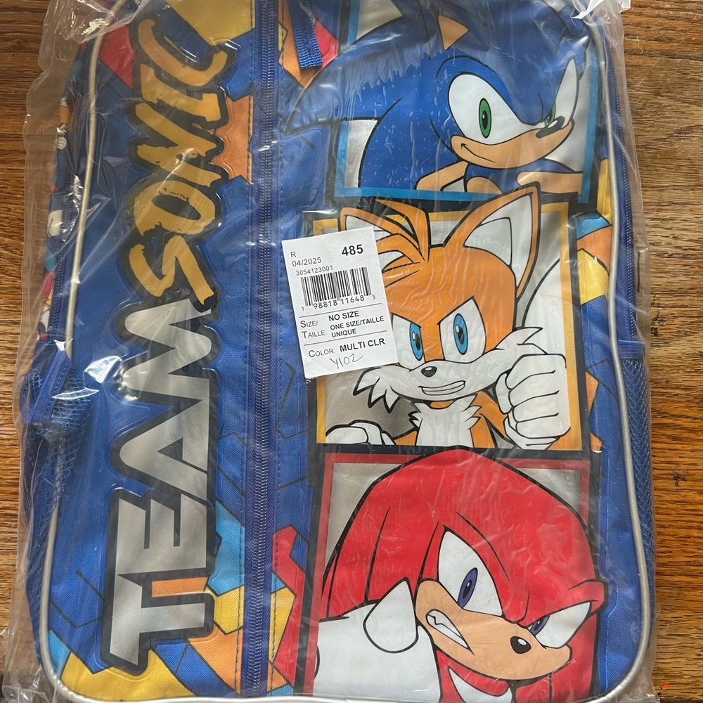 Blue Sonic Backpack/Lunchbox/Hat